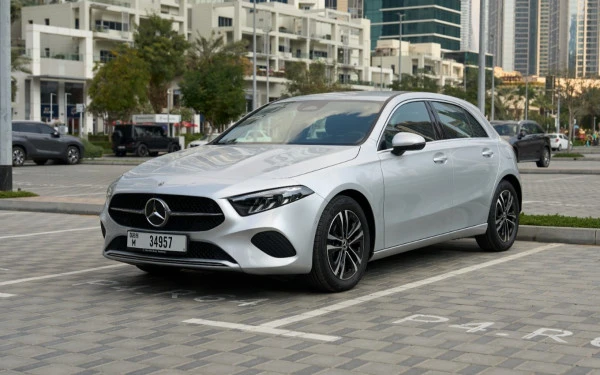 Grey Mercedes A180, 2023