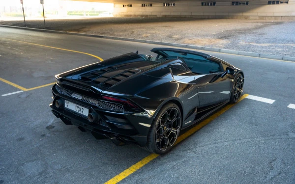  Black Lamborghini Evo Spyder Photo 