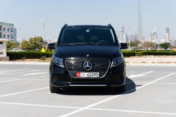  Black Mercedes V300 Avantgarde Extra Long Photo 