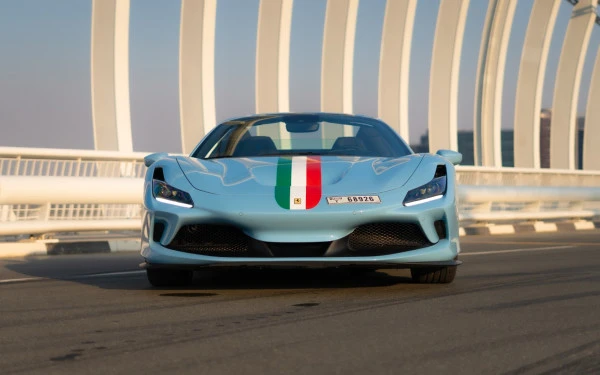  Blue Ferrari F8 Tributo Spider Photo 