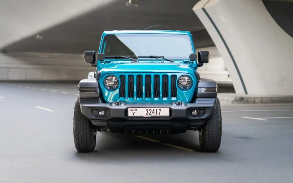  Blue Jeep Wrangler Limited Sport Edition convertible Photo 