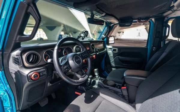  Blue Jeep Wrangler Limited Sport Edition convertible Photo 