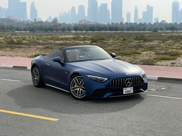  Blue Mercedes SL 43 AMG Photo 