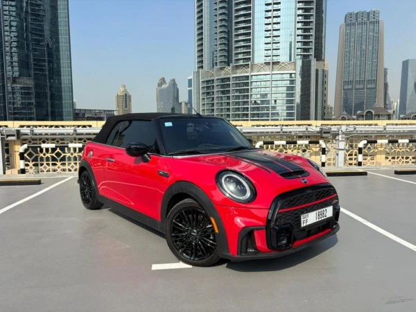  Red Mini Cooper Cabrio S Photo 
