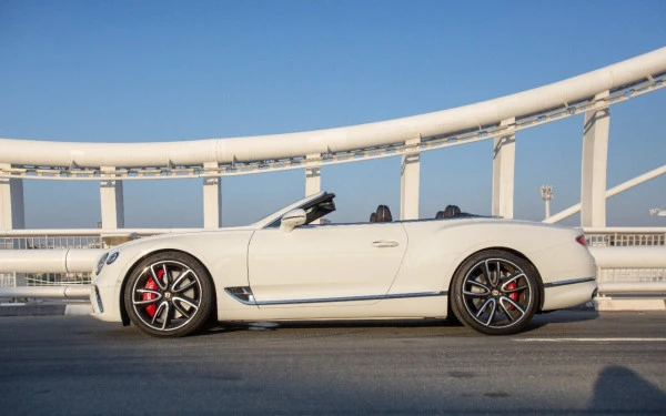  White Bentley Continental GTC V12 Photo 