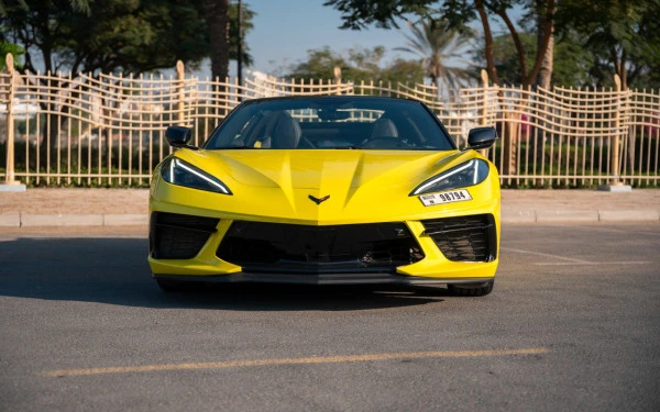  Yellow Chevrolet Corvette Photo 