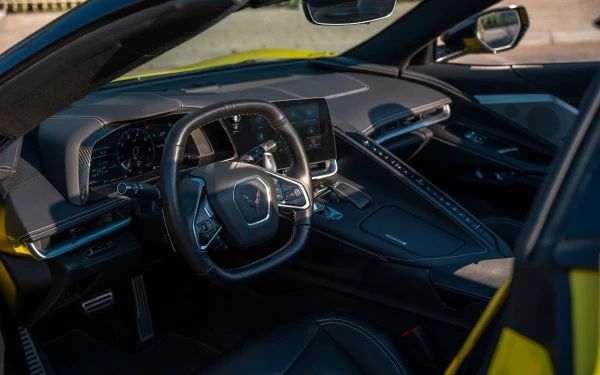  Yellow Chevrolet Corvette Photo 
