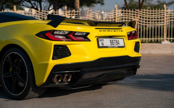  Yellow Chevrolet Corvette Photo 
