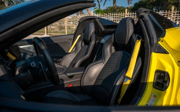  Yellow Chevrolet Corvette Photo 