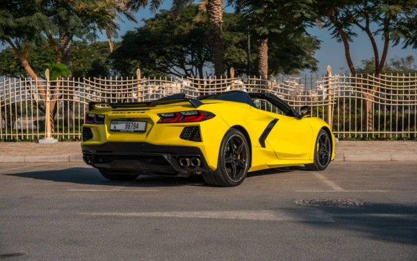  Yellow Chevrolet Corvette Photo 