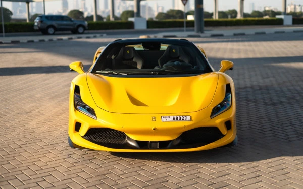  Yellow Ferrari F8 Tributo Spider Photo 