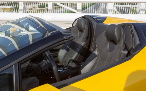  Yellow Lamborghini Huracan Spyder Photo 